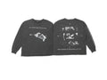 ERD Letters From The White Rose Raw‑Hem Long Sleeve Tee